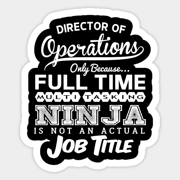 Director Of Operations Sticker by divawaddle